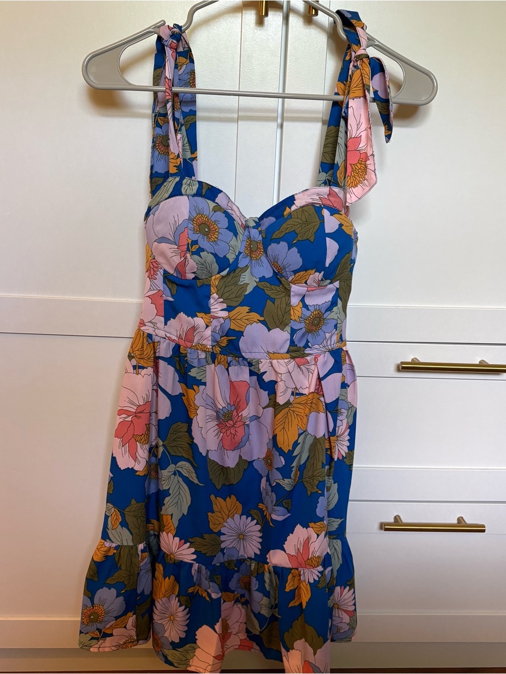 Floral Tie-Strap Dress